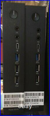 Dell Wyse 5070 Thin client lot of 2 Win 10 8GR 32GF one is 2.7 other 1.5 PS Read