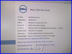 Dell Wyse 7020 Thin Client 32GF/4GR Z90Q10 USB3.0 WINDOWS 10 THG0W NEW