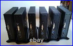 Dell Wyse 7020 Thin Clients with stands. Lot of 6