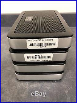 Lot of 4 Dell WYSE P25 TERA2 512R RJ45 US Thin Client Model PxN 01FYW2