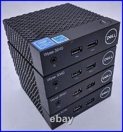Lot of 4 Incomplete Dell Wyse 3040 Thin Client Atom x5-Z8350 2GB RAM 8GB Flash