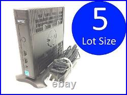 Lot of 5 Dell Wyse 5010 DX0D Thin Client G-T48E 1.4GHz 8GF/2GR with ThinOS