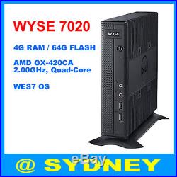 New Dell WYSE 7020 Thin Client 8WF82 AMD GX-420CA 2.0GHz 4GB RAM WES7