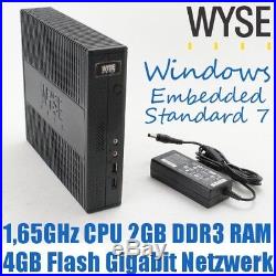 WYSE Thin Client Z90 Z90D7 909586-02L 1,65GHz 4GB Flash 2GB DDR3 RAM WS7E WES7