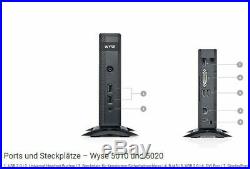 Wyse 5000 Thin Client Media Player DisplayPort DVI USB Mini Micro PC SSD 4GB RAM